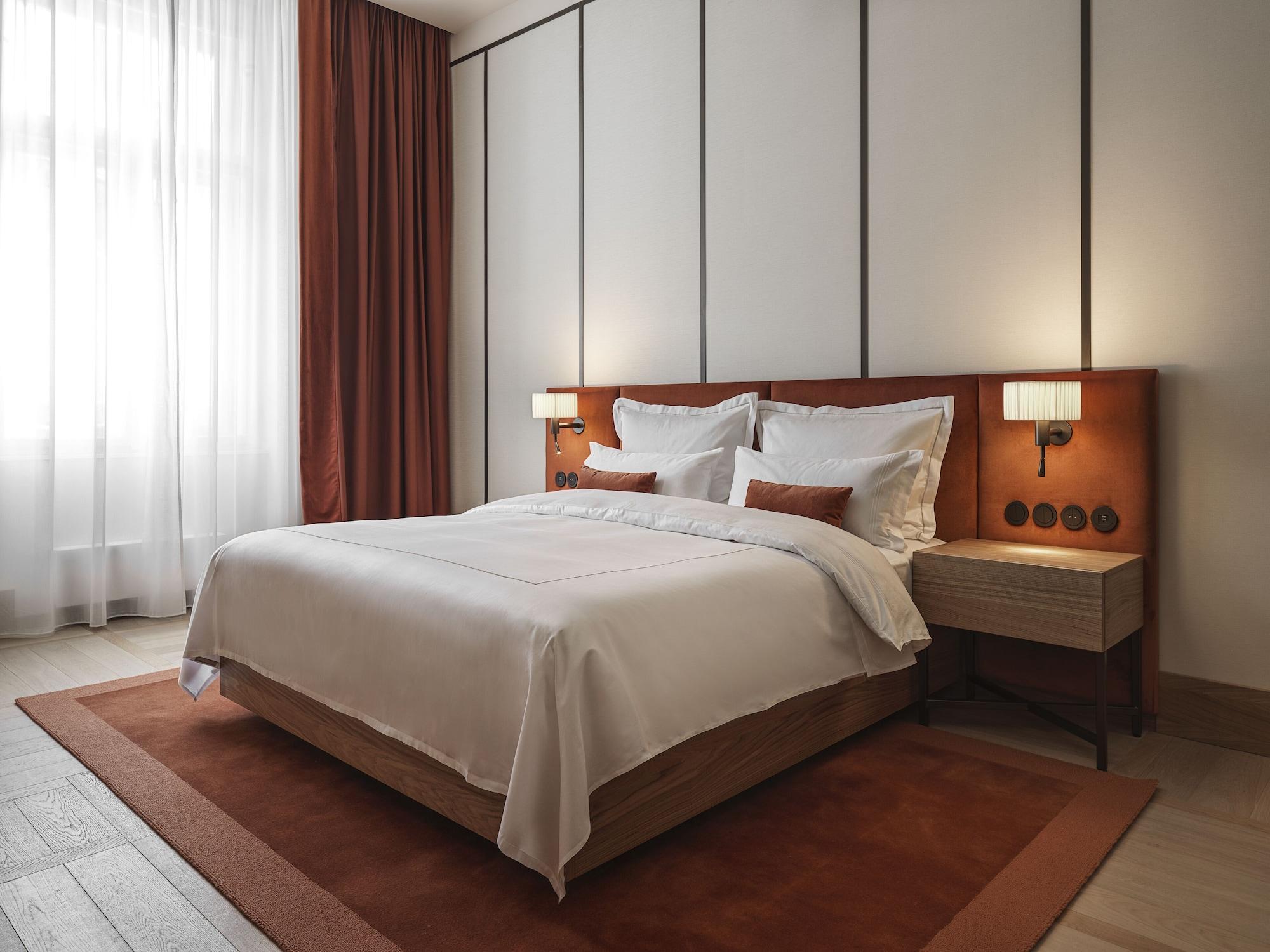 The Julius Prague Hotel Exterior photo A bedroom at the hotel